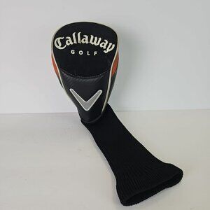 Callaway Fusion Headcover Black Orange Golf Club Driver Cover Embroidered Logo